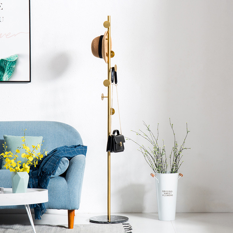 ins北欧轻奢落地式衣帽架 简约现代大理石铁艺卧室客厅网红挂衣架|msdalam kategori perabot kediaman, rak, kot rak - dari Buy2taobao.com untuk memberikan perkhidmatan ejen Taobao profesional membeli