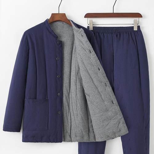 冬季棉服男款套装纯棉花内穿棉衣
