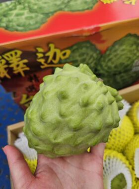 释迦果 礼盒装当季新鲜水果 4斤/箱 4颗装