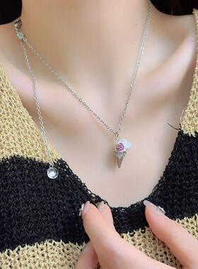 福利专享樱花冰激凌925银项链
