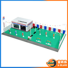 日本TOMYTEC仿真场景模型 TLV 1:64  Tomica日产二手车店04d