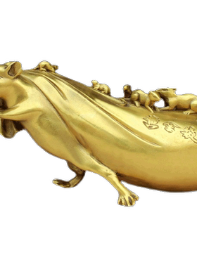 黄金袋鼠黄铜家居工艺品摆件