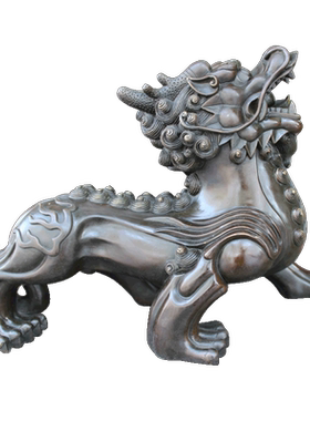 彩铜秦叔宝尉迟恭门神一对挂件