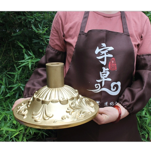 宇卓铜器纯铜禅杖底座黄铜底座四股六股九股禅杖底座工艺品摆件