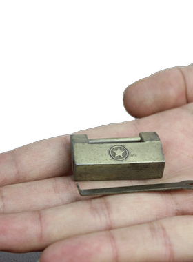 宇卓铜器仿古锁仿古 纯铜锁中式锁头小铜锁插销锁横开挂锁工