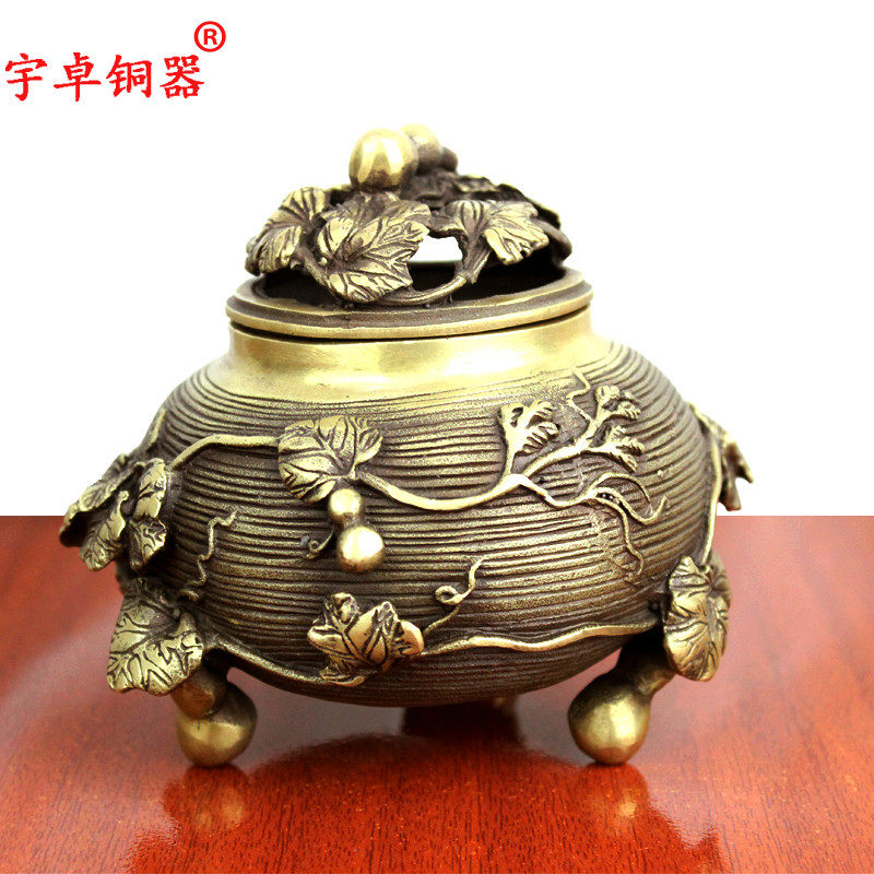 宇卓铜器纯铜香炉 熏香炉 铜葫芦香炉 工艺品居家装饰摆件|ruв категории Домашний быт, Ароматерапия печь - от Buy2taobao.com для оказания профессиональной услуги покупки агента Taobao