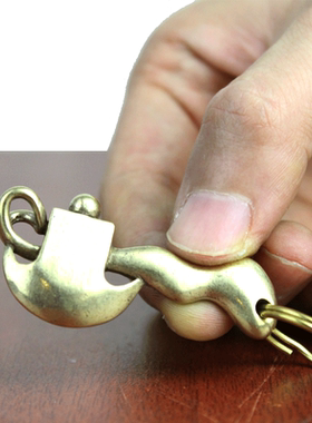 黄铜光面钥匙扣挂件斧头工艺品