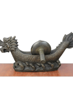 黄铜药碾子摆件工艺品