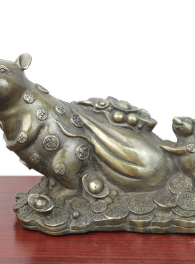 黄铜老鼠摆件工艺品