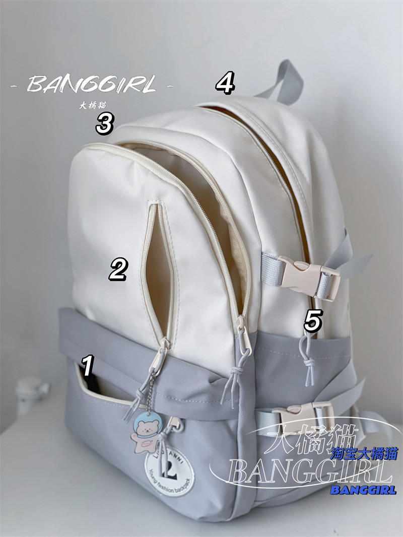 BIG ORANGE CAT JAPANESE INS RETRO WILD BACKPACK FEMALE COLLEGE STUDENTS HIGH SCHOOL STUDENTS JUNIOR HIGH SCHOOL STUDENTS BACKPACKS CASUAL SCHOOL BAGS