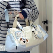 大橘猫2026夏季 大容量小清新可爱旅行包轻便运动游泳健身包女 新款