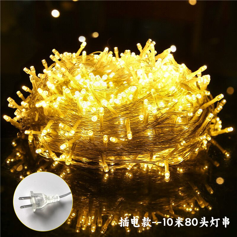 元旦装饰马年春节灯串插电灯泡