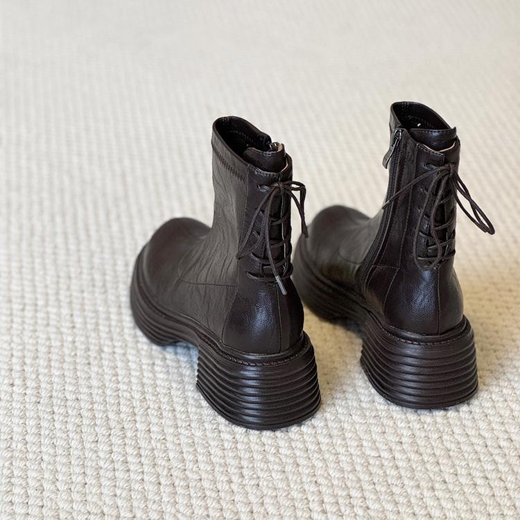 【后置系带】可调节瘦瘦靴女5CM