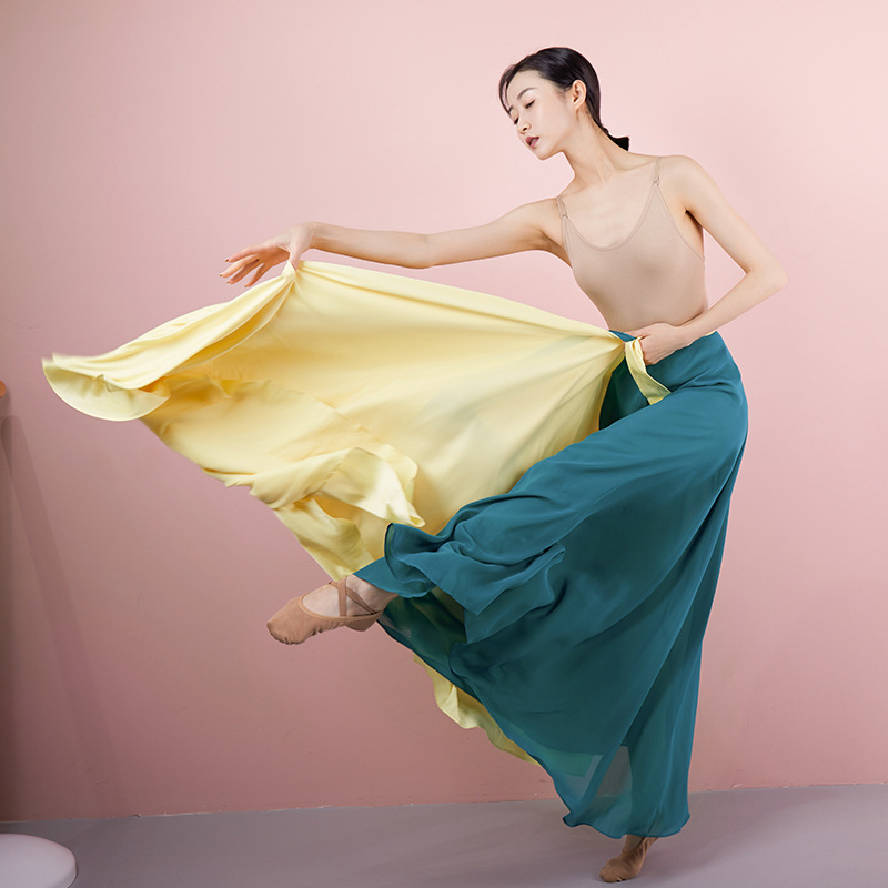 一片式古典飘逸半身长裙原创设计