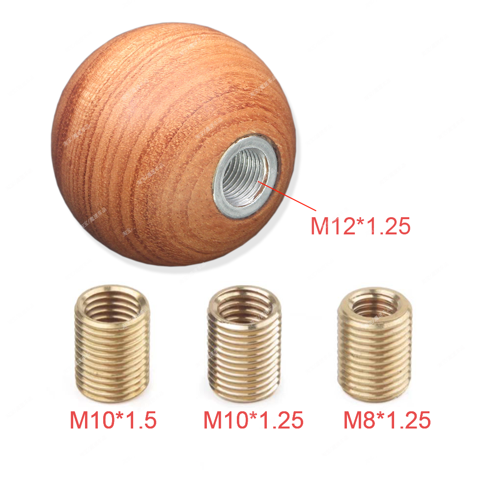 汽车排挡头改装个性圆形实木档把头手动档挂挡把换挡手球通用螺纹