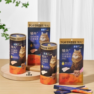 领先蓬蓬主食猫条鸡肉鱼油磷虾油营养美毛湿粮成幼猫补水发腮零食