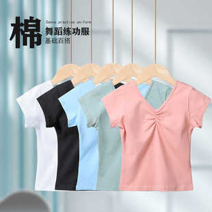 芭蕾基础套装 七分裤 春夏儿童短裤 舞蹈服中国舞男女童练功服长短袖