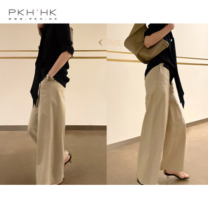 时装阔腿裤PKHHK浅卡其