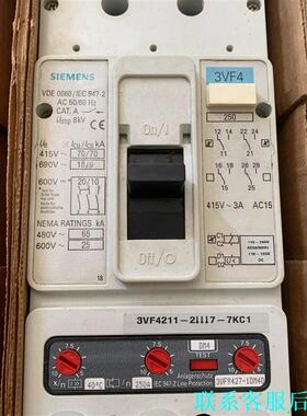西门子断路器3VF4211-2DM47-7KC1 原装3VF议价