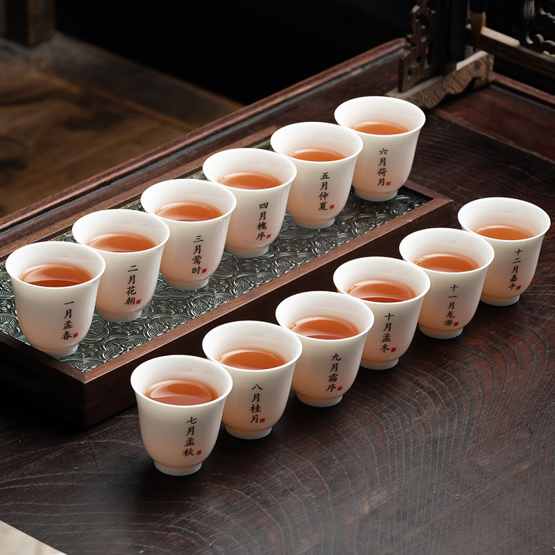 简约陶瓷功夫茶杯闻香杯羊脂玉白瓷茶水杯茶盅茶盏主人杯刻字礼盒,餐饮具,茶杯,淘宝优惠券,粉丝福利购,淘宝优惠卷