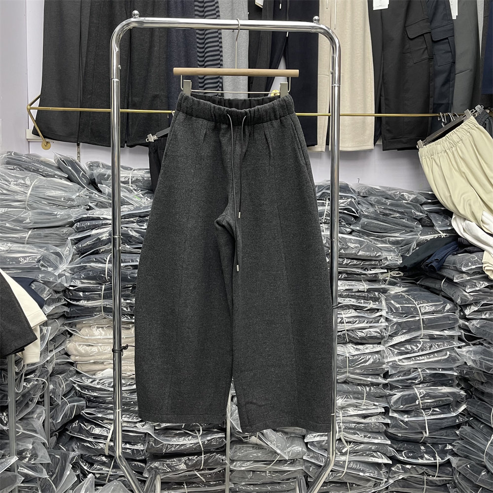 韩酷2819冬款新品简洁宽松时休闲裤