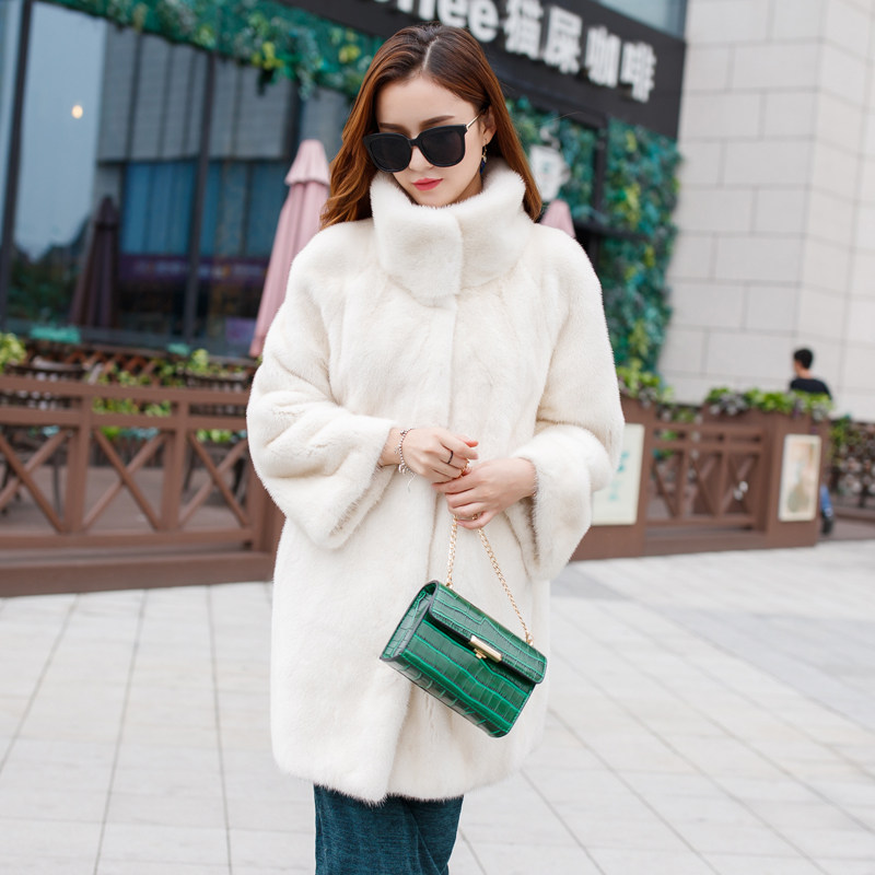 水貂皮草整貂女立领貂皮大衣中长款新款海宁进口裘皮外套长袖特价在类目 女装/女士精品, 皮草中 - 来自Buy2taobao.com提供专业的淘宝代购服务