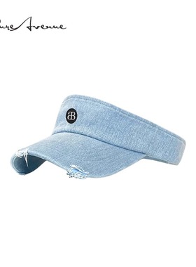 【正品现货】Bure Avenue美式复古水洗牛仔空顶帽夏季防晒鸭舌帽