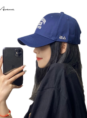 Bure Avenue深顶鸭舌帽女夏加宽大帽檐棒球帽子显脸小大头围防晒