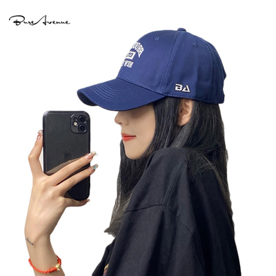 Bure Avenue深顶鸭舌帽女夏加宽大帽檐棒球帽子显脸小大头围防晒