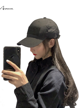 Bure Avenue网红同款黑色日系机能扣棒球帽鸭舌帽元素软顶遮阳帽