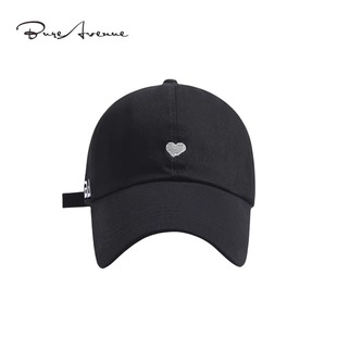【正品现货】Bure Avenue爱心刺绣棒球帽子纯色百搭鸭舌帽男女潮