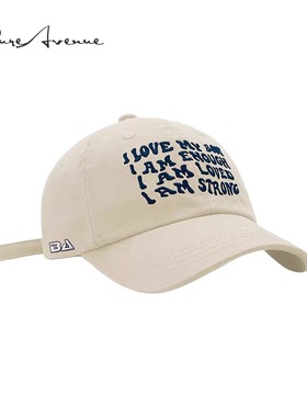 【正品现货】Bure Avenue春夏英文刺绣棒球帽子软顶鸭舌帽男女潮