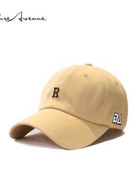 Bure Avenue鸭舌帽字母R棒球帽男女时尚出行百搭遮阳防晒鸭舌帽子