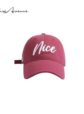 【正品现货】Bure Avenue春夏nice大字母棒球帽防晒鸭舌帽子男女