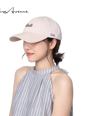 【正品现货】Bure Avenue日系红色字母棒球帽防晒鸭舌帽子男女款