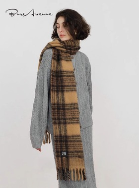 【官方正品】Bure Avenue时尚复古围巾男女秋冬保暖披肩百搭围脖