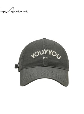 【正品现货】Bure Avenue时尚字母刺绣棒球帽子宽檐显脸小鸭舌帽