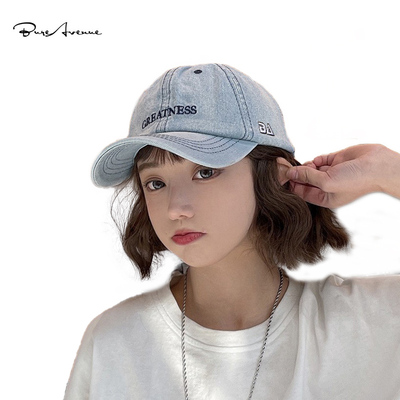 Bure Avenue时尚百搭帽子男牛仔棒球帽遮阳鸭舌帽女防晒太阳帽潮