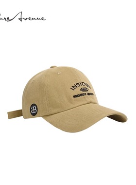 【正品现货】Bure Avenue字母刺绣百搭棒球帽显白遮阳防晒鸭舌帽