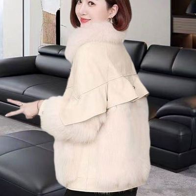 海宁皮草羽绒服女2025新款冬季短款时尚洋气爆款品牌高端奢华外套