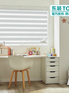 TOSO东装柔纱斑马帘日式可调光帘百叶窗遮像透光幻影卷帘窗帘定制