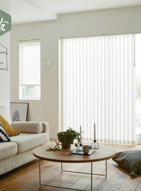 帘仓垂直帘竖百叶日式窗帘幻影调光帘电动客厅落地窗隔断出口定制
