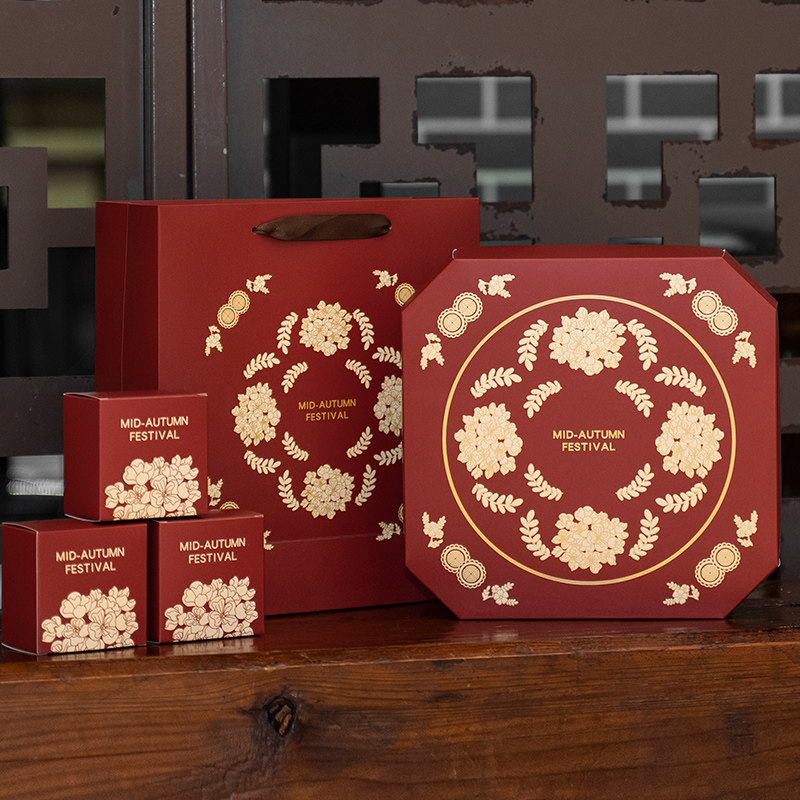 2025新款月饼盒中秋冰皮流心68粒高档礼盒宫廷中式月饼包装盒广式