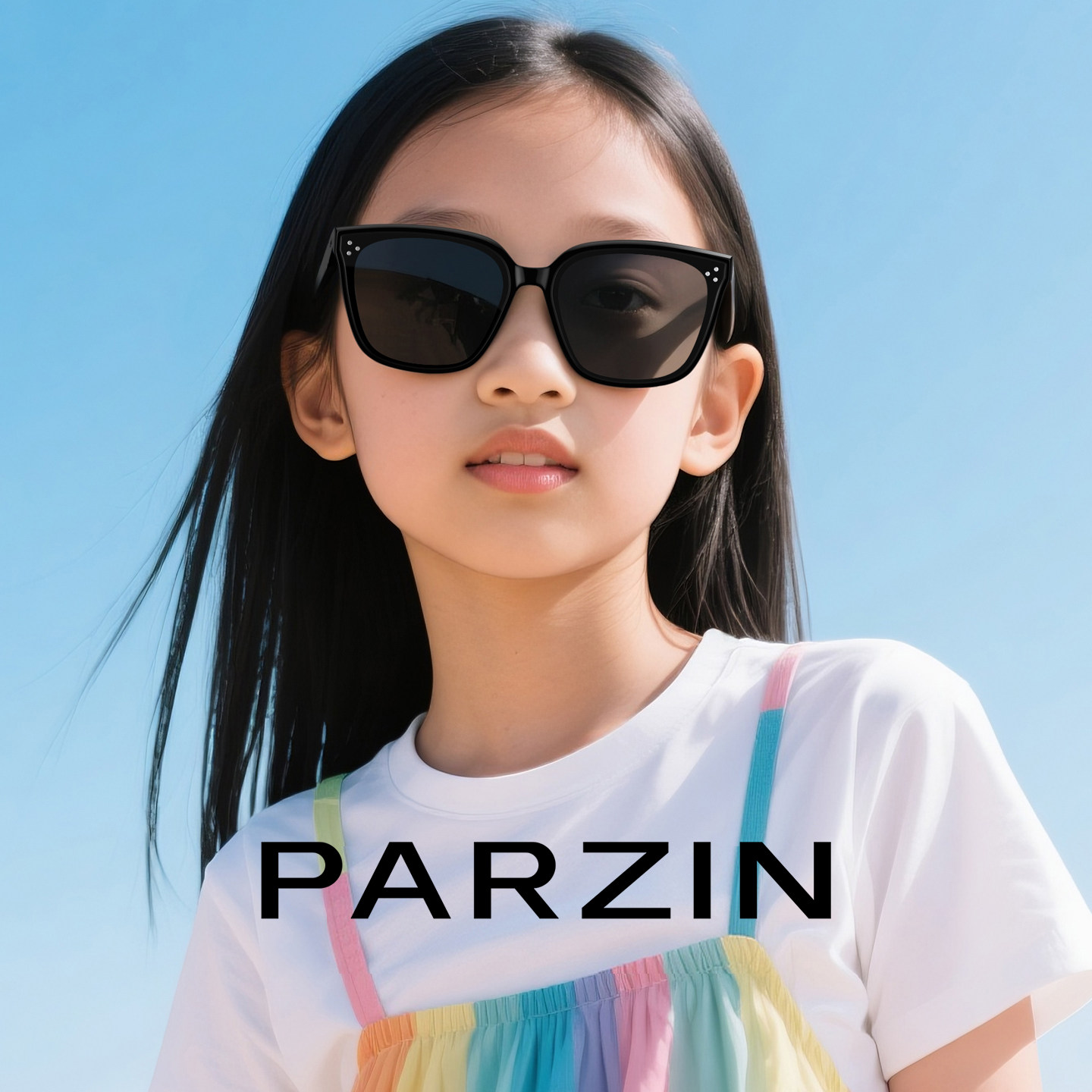 帕森儿童太阳镜 户外遮阳防晒墨镜防紫外线潮男女孩8-12岁PZ21039