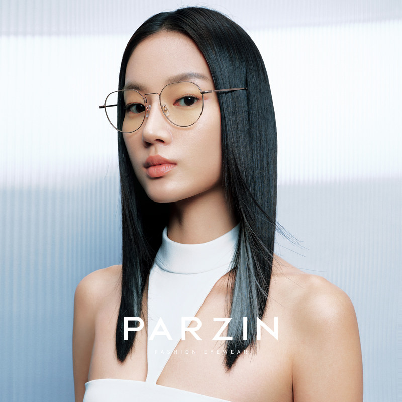 帕森防蓝光眼镜女  轻盈素颜金属框架眼镜手机电脑抗辐射PZ15820