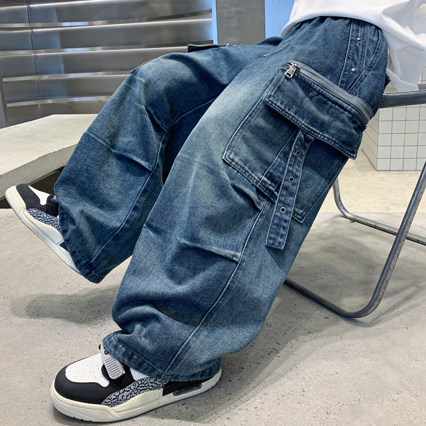 男童裤子秋冬款2025新款大童