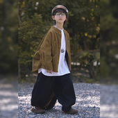 2025新款 套装 酷帅中大童衣服男孩痞帅气时髦外套潮 男童秋装 儿童装