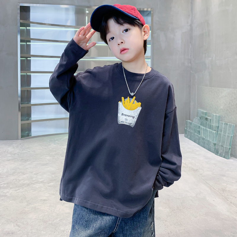 男童长袖t恤春秋款2025新款