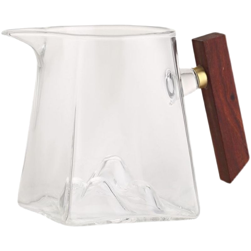 耐热观山公道杯玻璃高档加厚分茶器茶滤网一体公杯茶海茶漏茶具