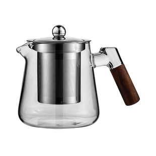 木把玻璃泡茶壶茶水分离2026新款茶具耐高温加厚单壶家用煮茶壶器